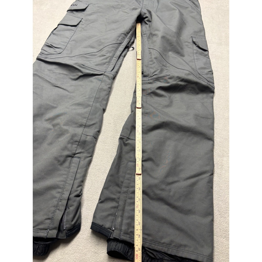 Burton Living Lining Gray Cargo Snowboard Pants Mens Large Ski Outdoor CA 26902 - Picture 3 of 8